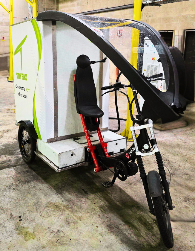 Vélo cargo Tryfaz transport urbain dernier kilomètre